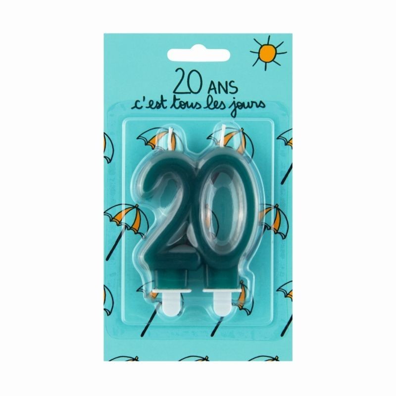 Bougie d'anniversaire 20 ans - Tous les jours