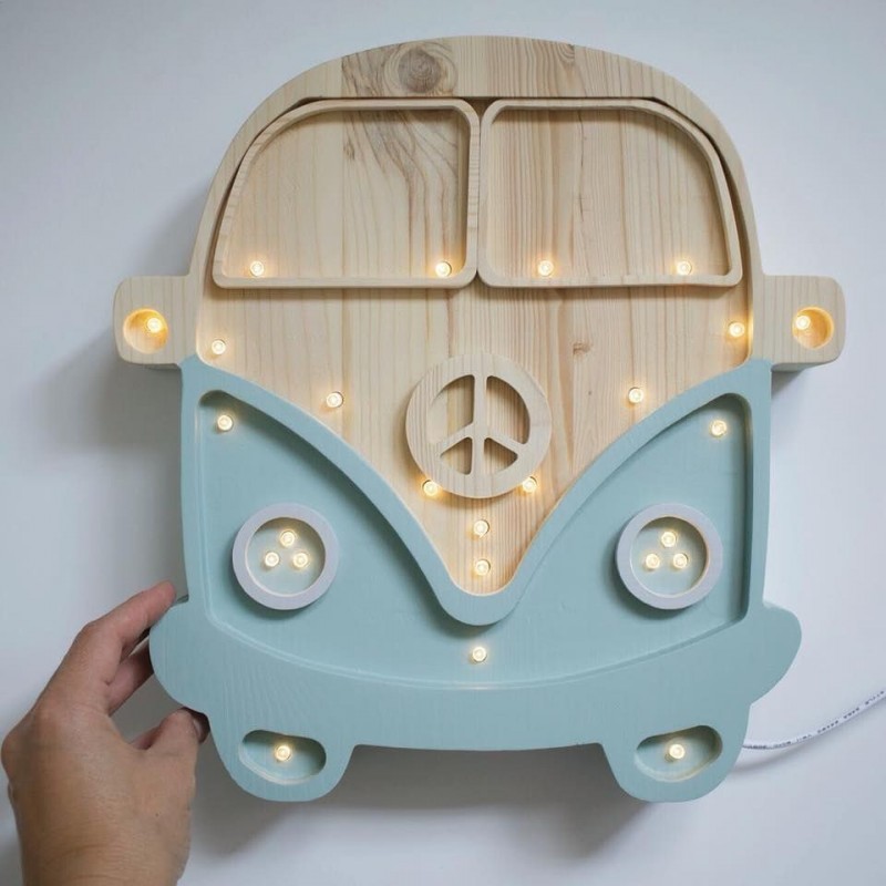 Little Lights - Lampe veilleuse van (bleu retro) Little Lights - Lampe veilleuse van (bleu retro)