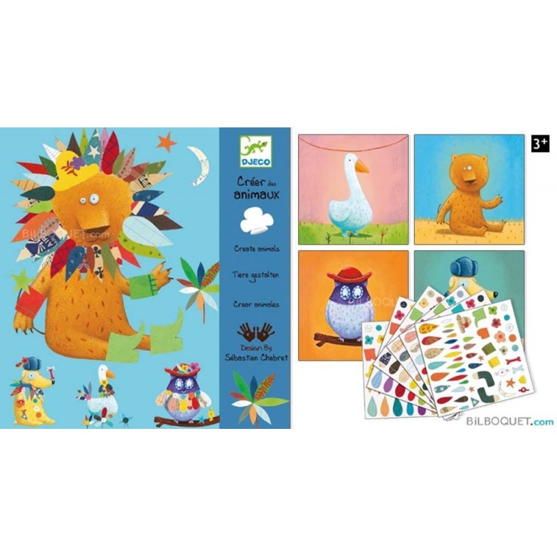 Créer avec des stickers Animaux Créer avec des stickers Animaux