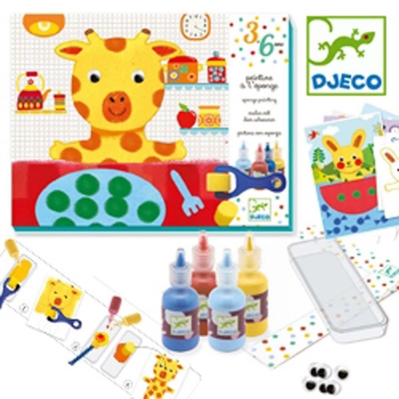 Peinture à l'éponge les aventures de doudou Peinture à l'éponge les aventures de doudou