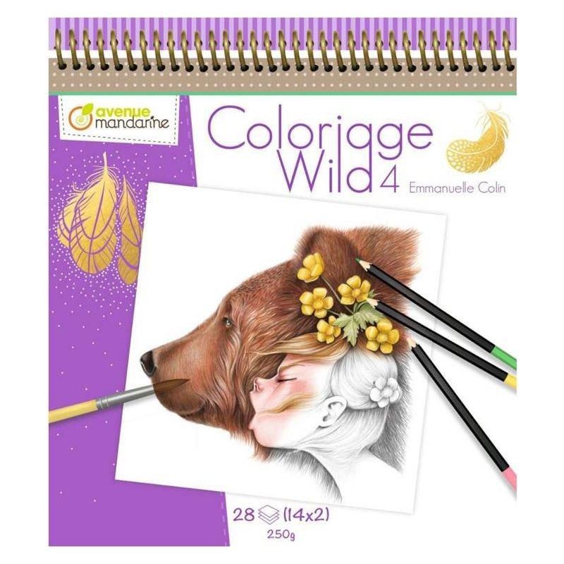 Carnet de coloriage Wild 4 Carnet de coloriage Wild 4