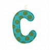 Lettre en tissu C