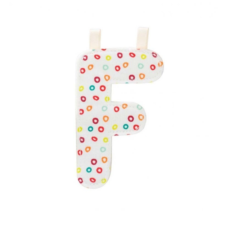 Lettre en tissu F