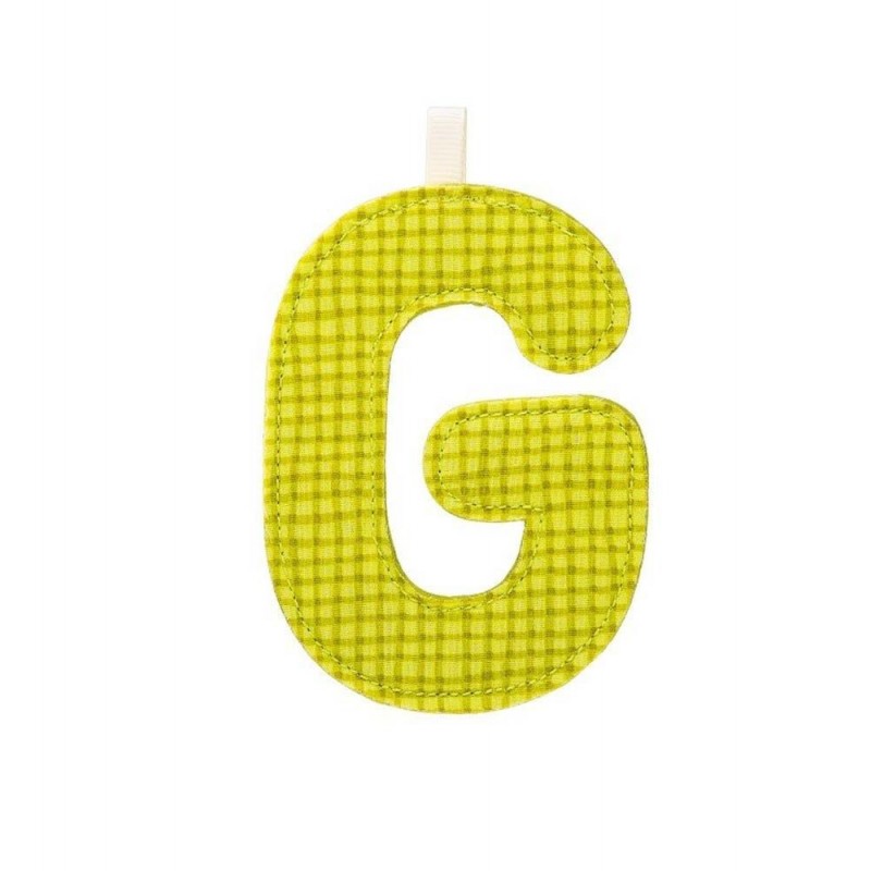 Lettre en tissu G Lettre en tissu G