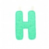 Lettre en tissu H