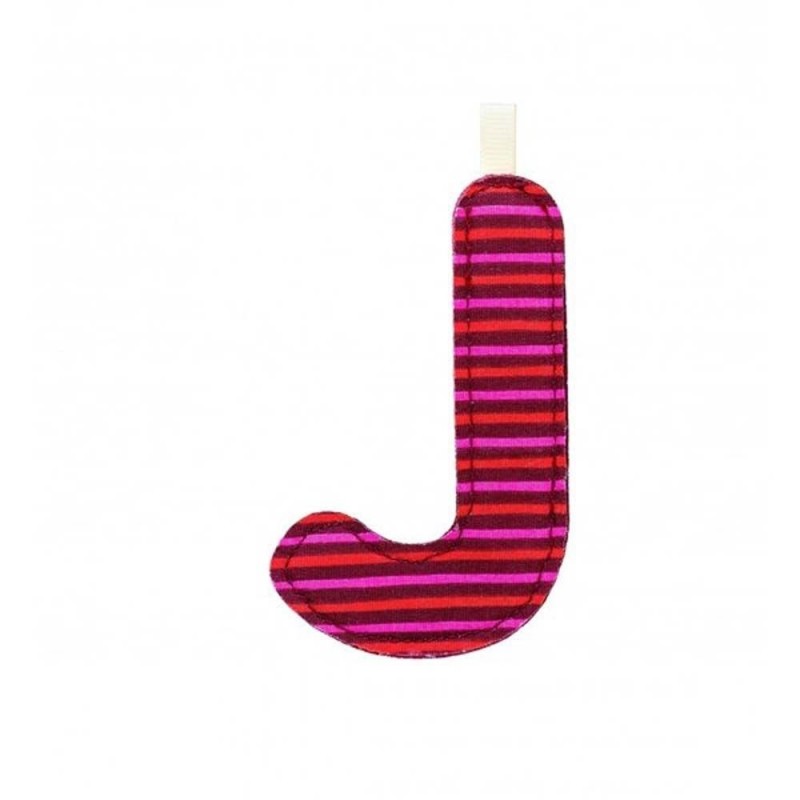 Lettre en tissu J Lettre en tissu J