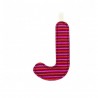 Lettre en tissu J