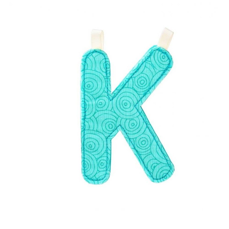 Lettre en tissu K Lettre en tissu K