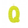 Lettre en tissu Q