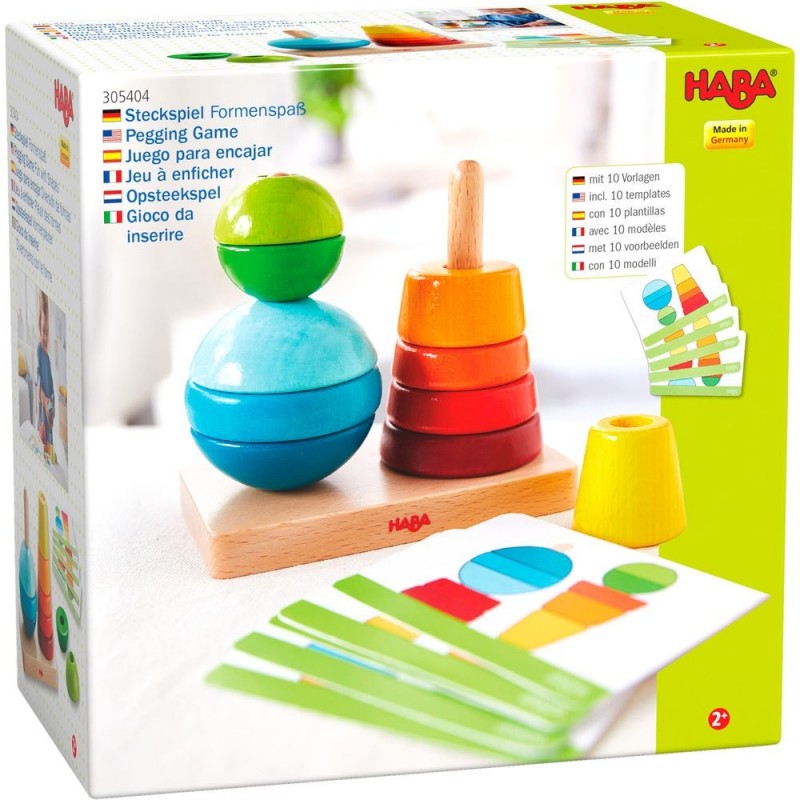 Jeu à enficher - Plaisir des formes Jeu à enficher - Plaisir des formes