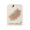Barrette trois étoiles - Glitter rose