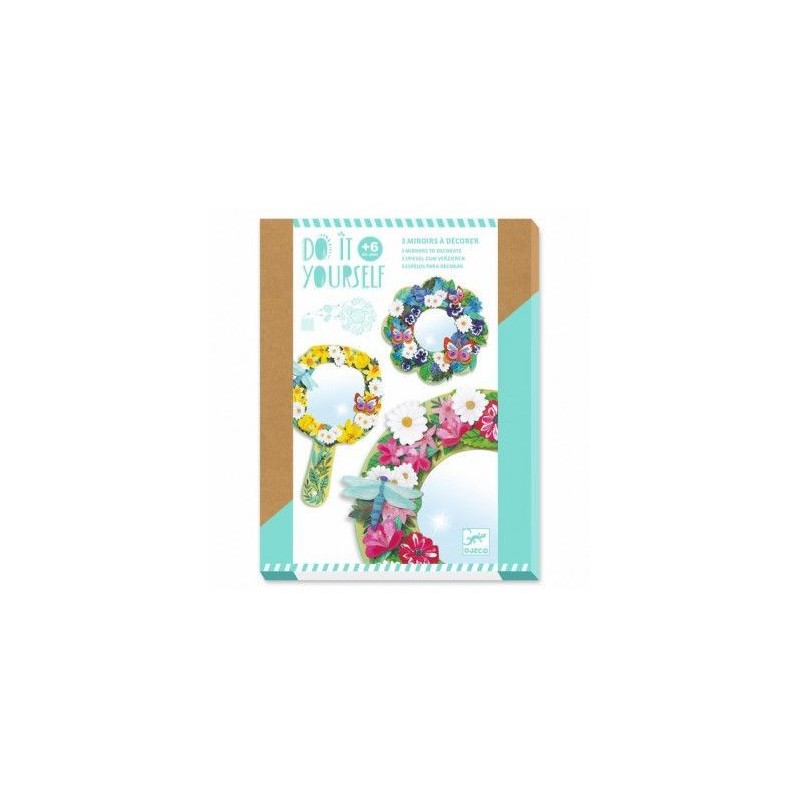3 miroirs à décorer DIY Douceur florale 3 miroirs à décorer DIY Douceur florale