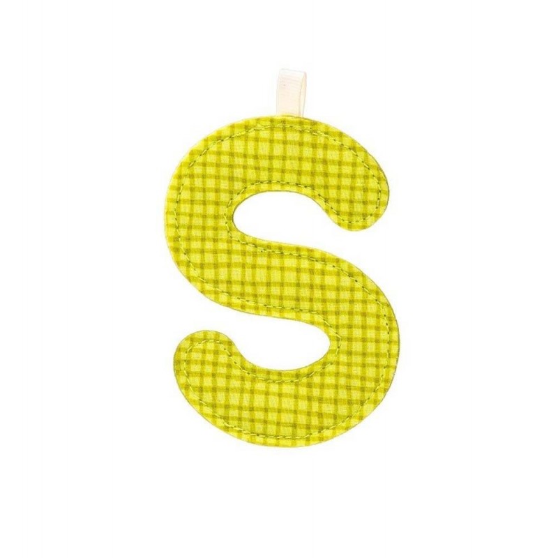 Lettre en tissu S Lettre en tissu S