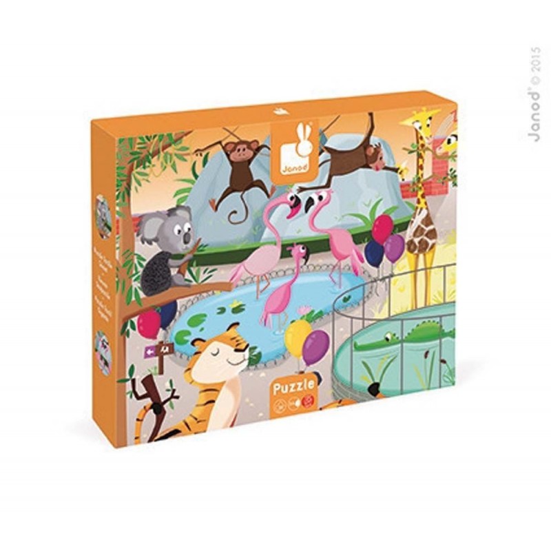 Puzzle tactile "une journée au zoo" 20pcs