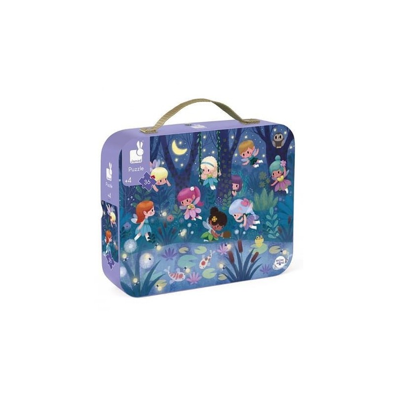Puzzle les fées et les nénuphars - 36 pièces Puzzle les fées et les nénuphars - 36 pièces