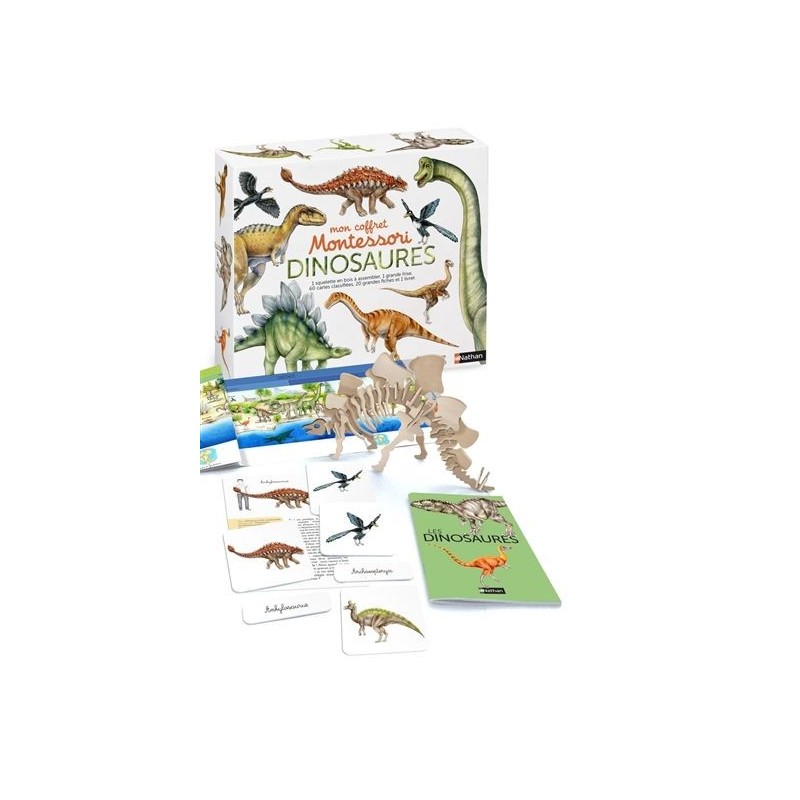 Mon coffret Montessori - Dinosaures Mon coffret Montessori - Dinosaures