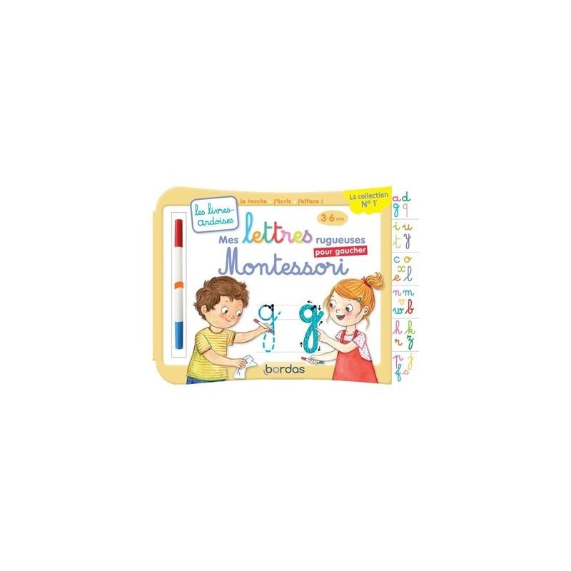 Mes lettres rugueuses Montessori pour gaucher Mes lettres rugueuses Montessori pour gaucher