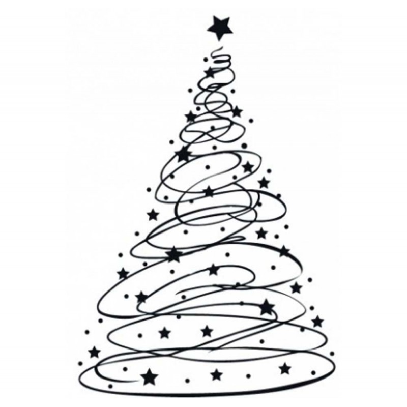 Tampon G Noël sapin étoile Tampon G Noël sapin étoile