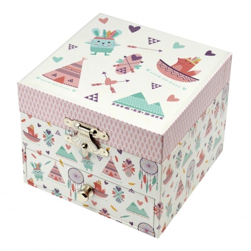 Coffret musical cube - Indiens Coffret musical cube - Indiens