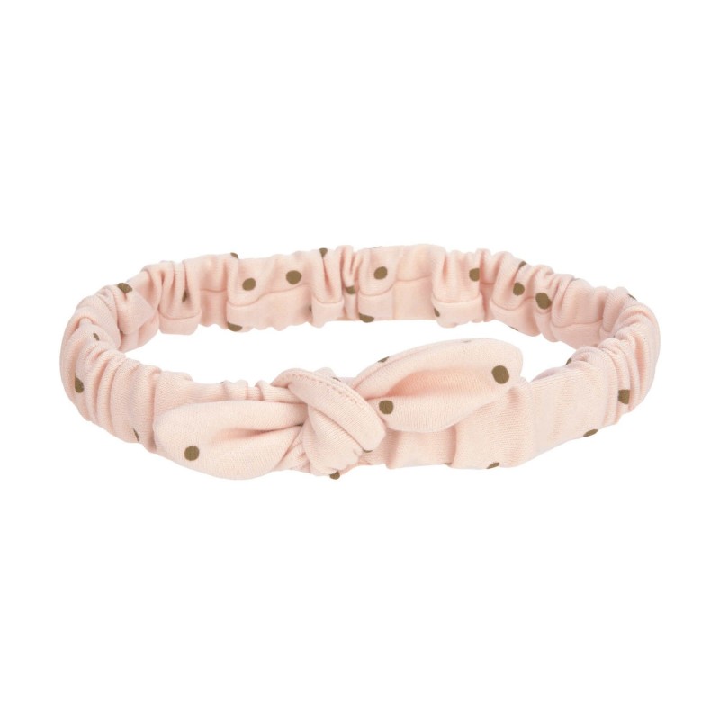Bandeau bébé - Pointillés rose poudré 4-12 mois Bandeau bébé - Pointillés rose poudré 4-12 mois