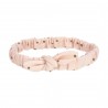 Bandeau bébé - Pointillés rose poudré 4-12 mois