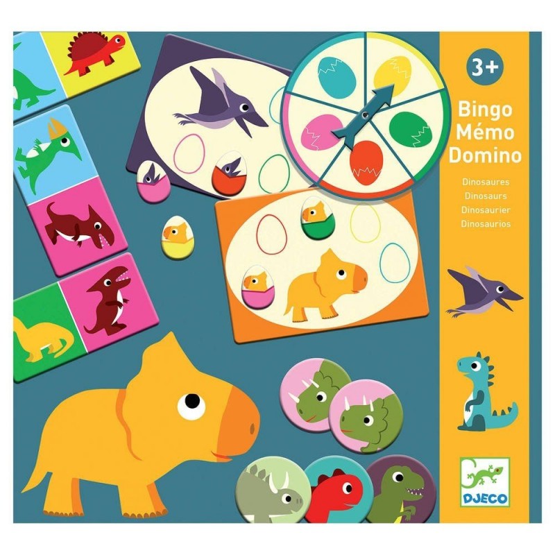 Bingo mémo domino dinosaures Bingo mémo domino dinosaures