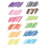 8 crayons cire double côtés