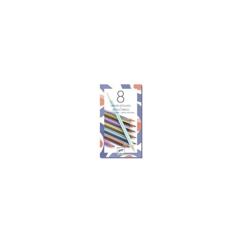 8 crayons métalliques