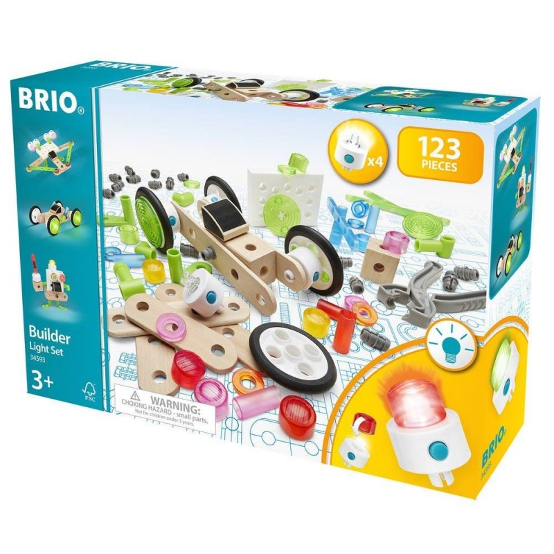 Coffret Builder avec lumière 123 pièces Coffret Builder avec lumière 123 pièces