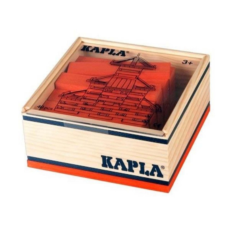 Kapla boite 40 pcs - Orange Kapla boite 40 pcs - Orange