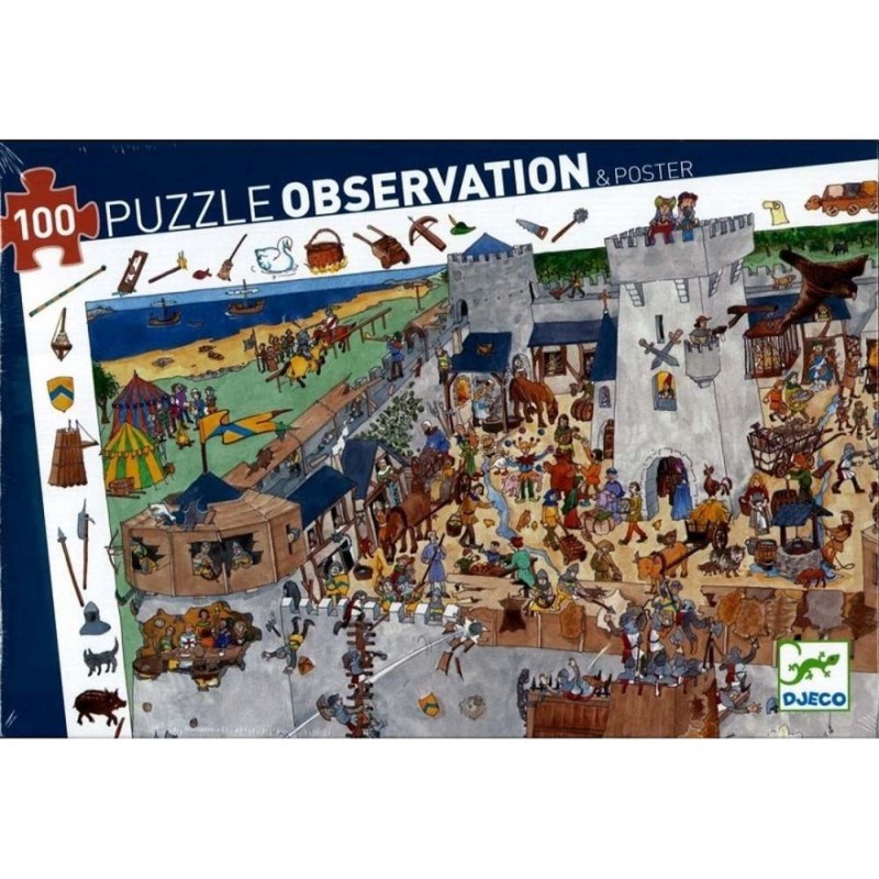 Puzzle observation 100pcs - Château fort Puzzle observation 100pcs - Château fort