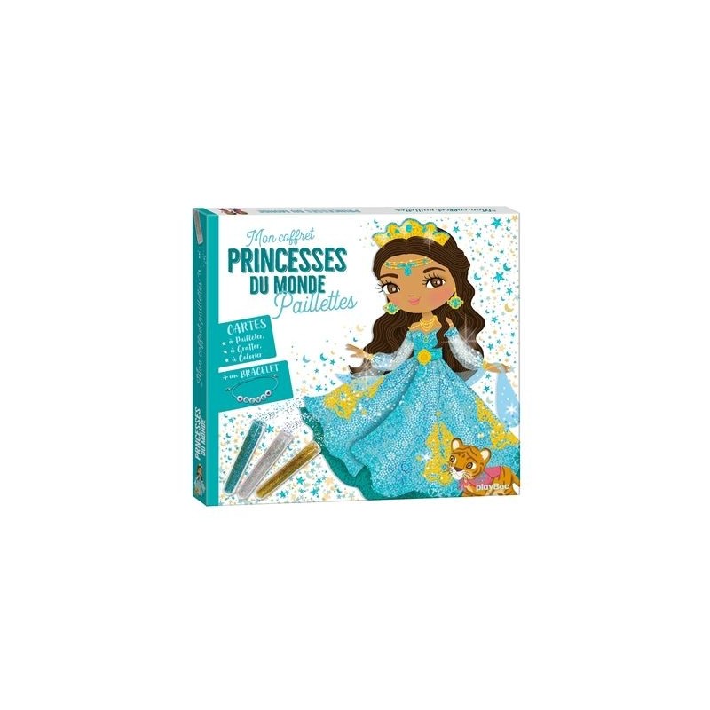 Mon coffret paillettes - Princesses du monde Mon coffret paillettes - Princesses du monde