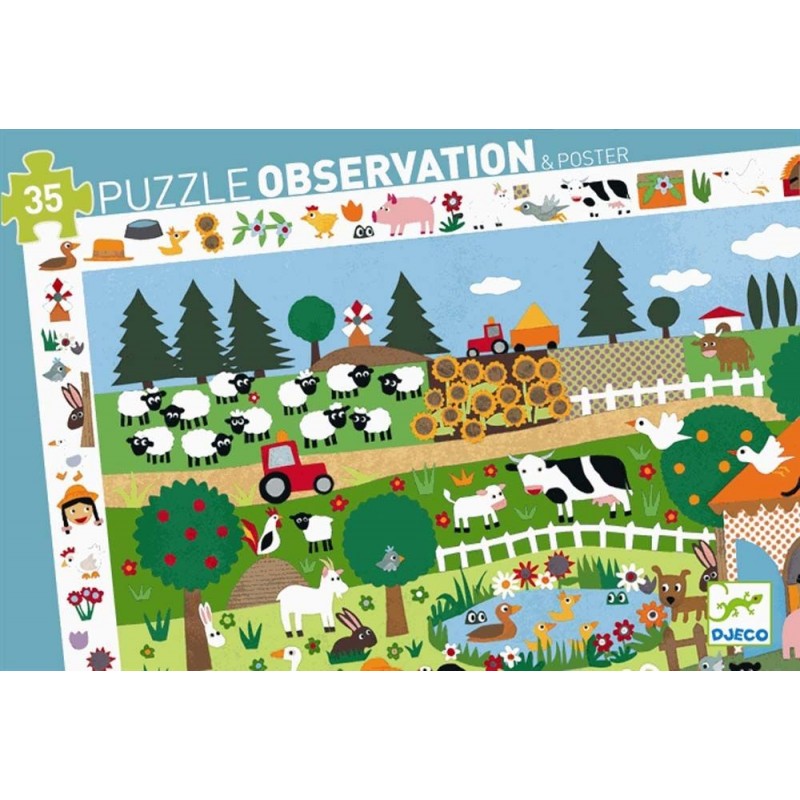 Puzzle observation 35pcs - La ferme Puzzle observation 35pcs - La ferme