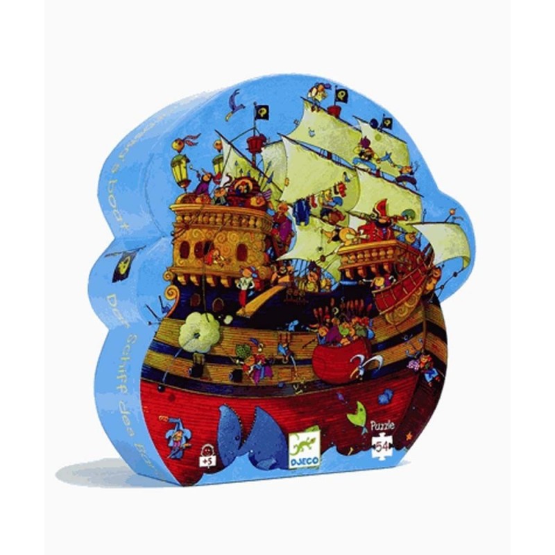 Puzzle silhouette - Le bateau de Barberousse 54 pcs