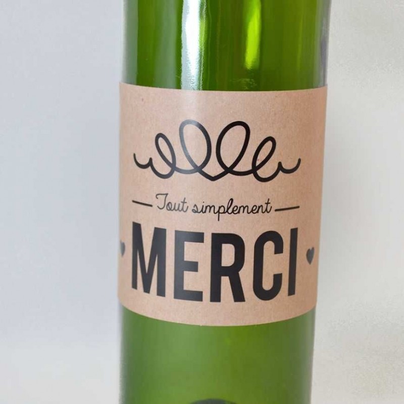Etiquette de vin - Merci Etiquette de vin - Merci