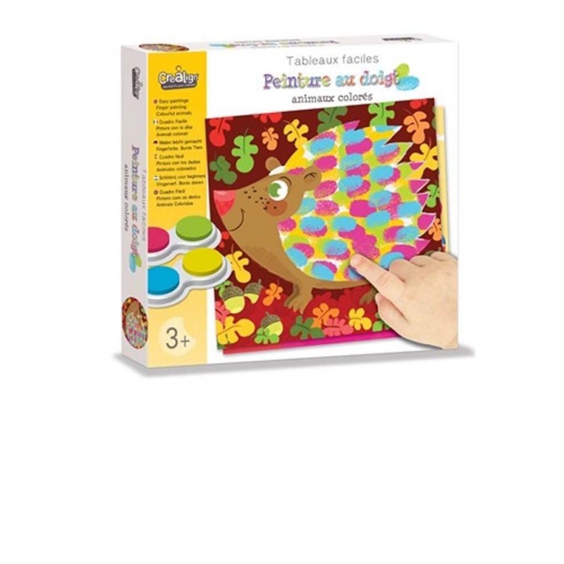 Tableaux faciles - Peinture au doigt animaux Tableaux faciles - Peinture au doigt animaux