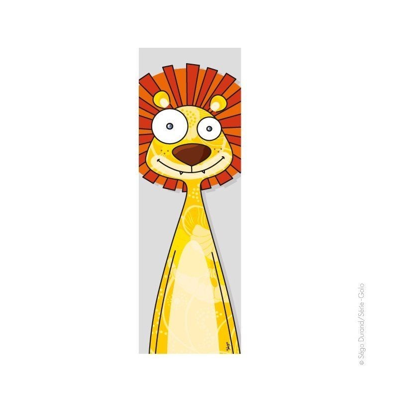 Tableau tête de lion 20x60 Tableau tête de lion 20x60
