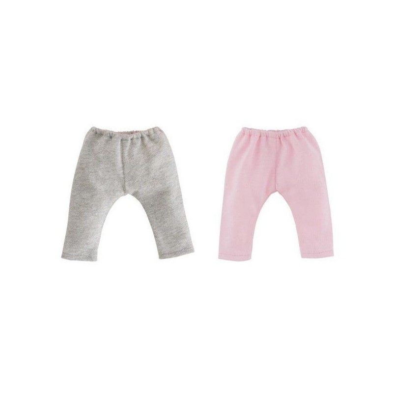 Ma Corolle - 2 leggings : gris & rose Ma Corolle - 2 leggings : gris & rose