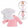 Ma Corolle - 2 t-shirts : blanc & rose