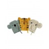 Set de gants de toilette - koala tigre éléphant