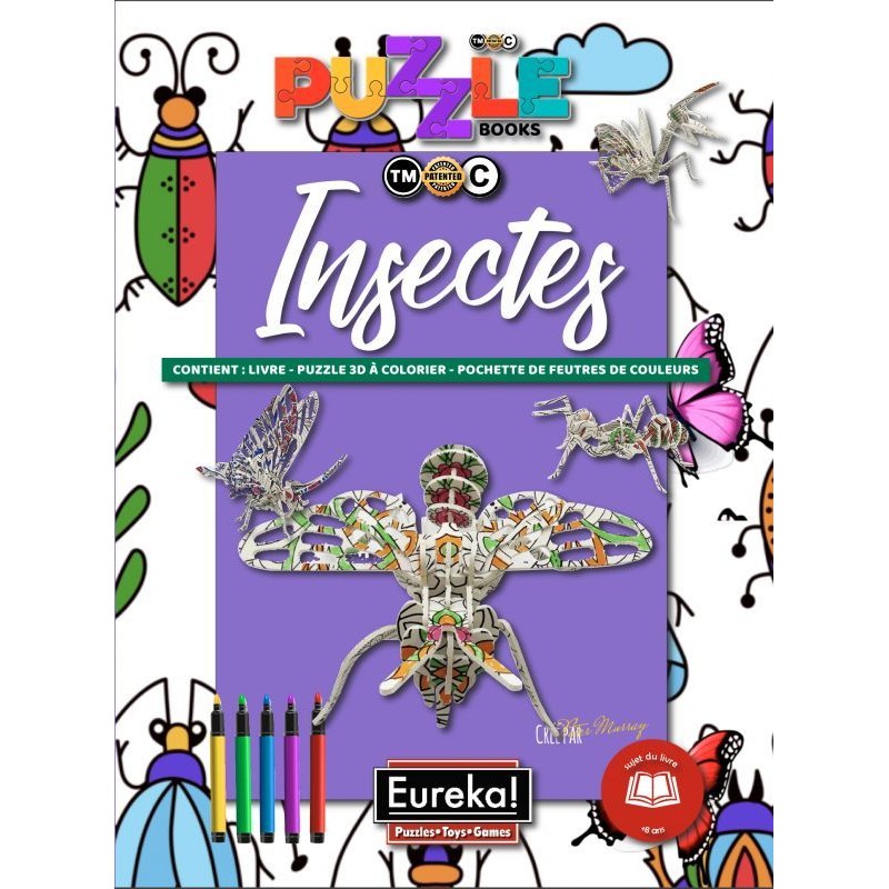 Livre puzzle 3D - Insectes Livre puzzle 3D - Insectes