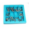 10 puzzles casses-tête en métal - Bleu