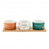 Set de 3 raviers + plateau DUBARO - Apéro de folie