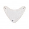 Lot de 3 bandanas en mousseline - Rose poudré, blanc cassé et rouille