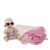 Sleepy Aquini - poupon de bain avec baignoire souple et accessoires