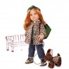 Hannah et son chien - cheveux roux, yeux gris (50 cm)
