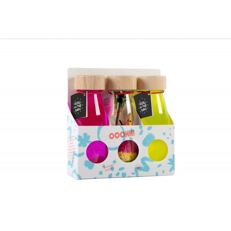 Pack de 3 bouteilles sensorielles - Paradise Pack de 3 bouteilles sensorielles - Paradise
