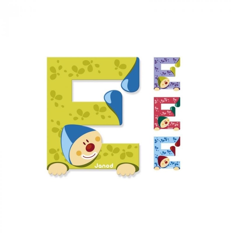 Lettre clown E Lettre clown E