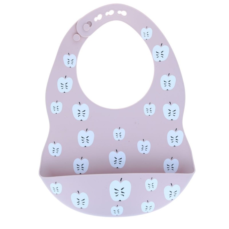 Bavoir en silicone - Pomme Bavoir en silicone - Pomme
