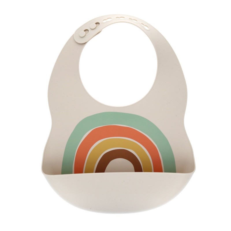 Bavoir en silicone - Arc-en-ciel Bavoir en silicone - Arc-en-ciel